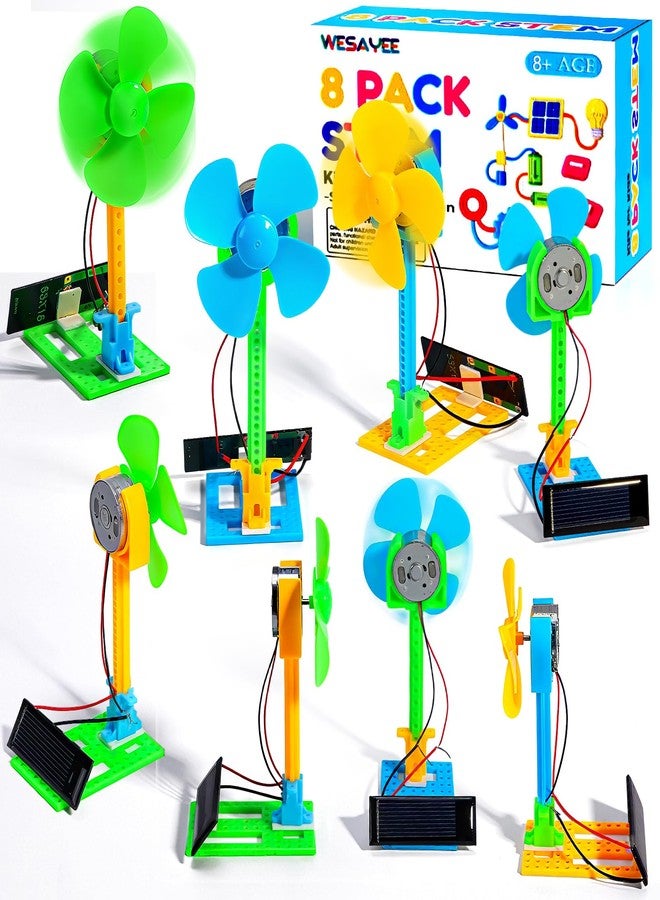 مجموعات STEM بالجملة - 8 مجموعات من المراوح التي تعمل بالطاقة الشمسية، مجموعات علمية للأطفال من عمر 8-12 و12-14 و10-12 عامًا، ألعاب بناء STEM للأعمار من 8-13 عامًا، أشغال يدوية للأطفال من الأولاد والبنات، هدايا مدرسية وأنشطة تجريبية - Image 1